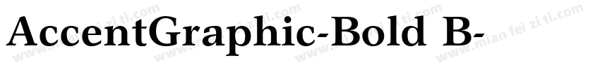 AccentGraphic-Bold B字体转换